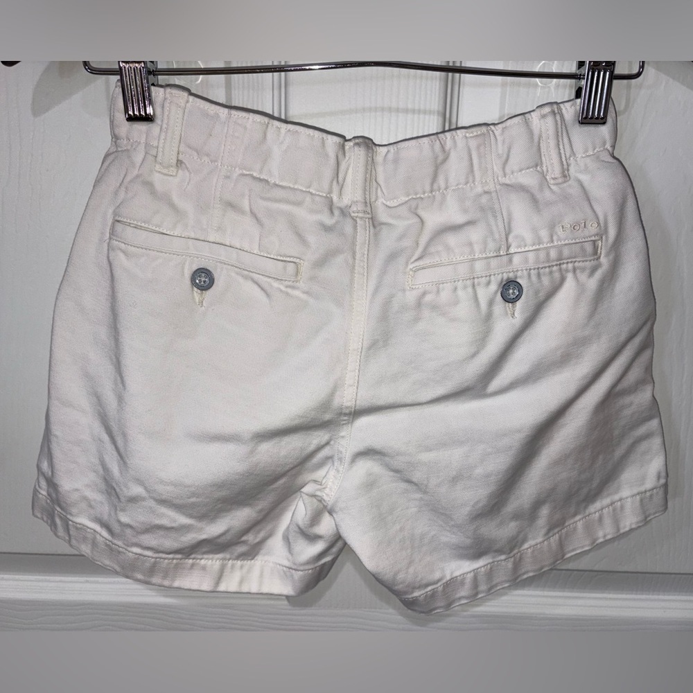 Polo Ralph Lauren Girls White Chino Shorts Size 12 Classic Preppy - Picture 2 of 4